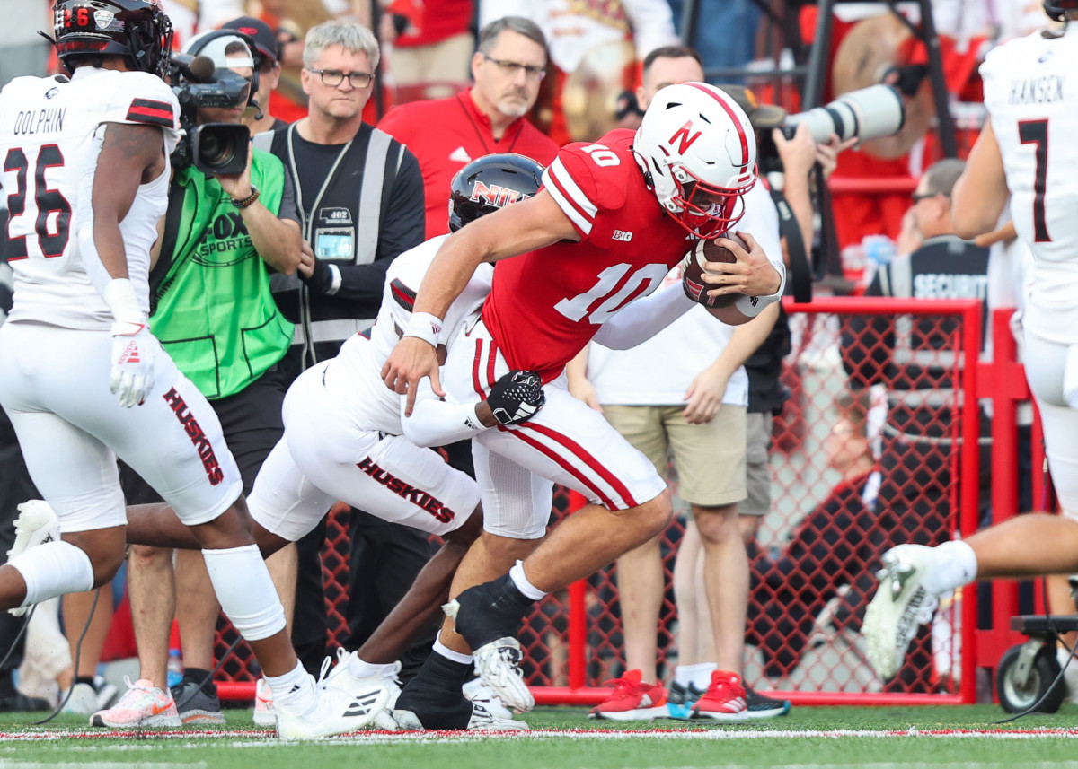 Heinrich Haarberg 1 2023 Nebraska football vs Northern Illinois